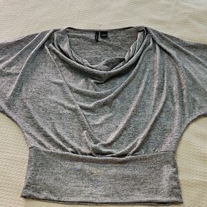 New Directions Heather Gray Women's Blouse